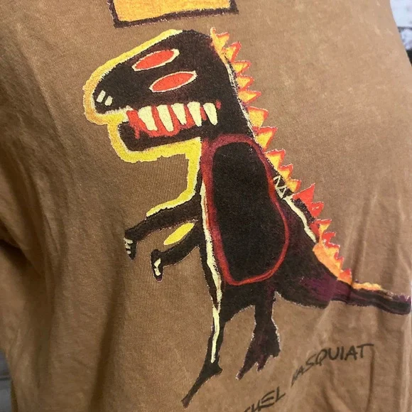 Jean Michael Basquit crop T-Shirt - Picture 2 of 4